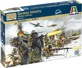 Plastikový model Italeri WWII German Infantry Winter Uniform 1:72