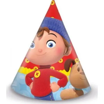 Party dekorace Noddy party čepičky, 20 cm, 6 ks