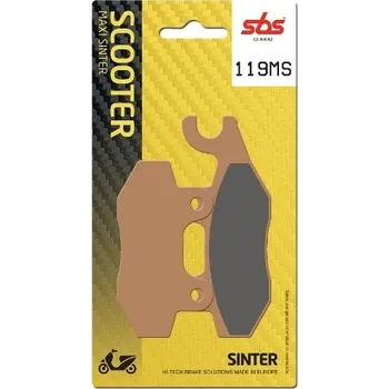 Brzda pro motocykl SBS Friction - Dánsko 119MS sintrované brzdové destičky SBS pro skútry