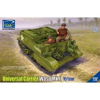 Plastikový model Riich models 1/35 Universal Carrier Wasp Mk.II with Crew