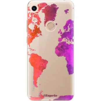Pouzdro na mobilní telefon Odolné silikonové pouzdro iSaprio - Warm Map - Huawei Honor 8A