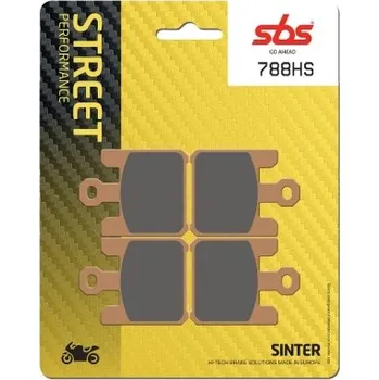 Brzda pro motocykl SBS Friction - Dánsko 788HS sintrované brzdové destičky SBS
