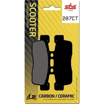 Brzda pro motocykl SBS Friction - Dánsko 207CT brzdové destičky SBS pro skútry