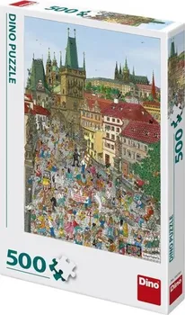 Puzzle DINO Mostecká věž Praha 500 dílků