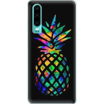 Odolné silikonové pouzdro iSaprio - Rainbow Pineapple - Huawei P30