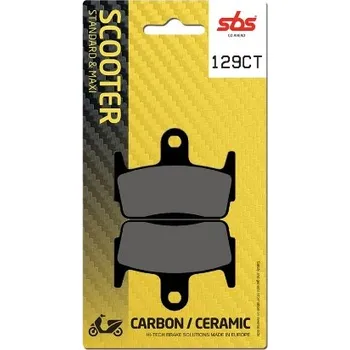 Brzda pro motocykl SBS Friction - Dánsko 129CT brzdové destičky SBS pro skútry
