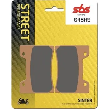 Brzda pro motocykl SBS Friction - Dánsko 645HS sintrované brzdové destičky SBS