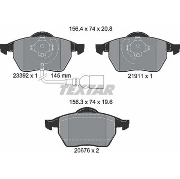 Brzdová destička Textar 2339201