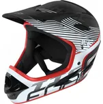 Integrální přilba - FORCE Tiger Downhill 2019 - černá/bílá/červená L-XL