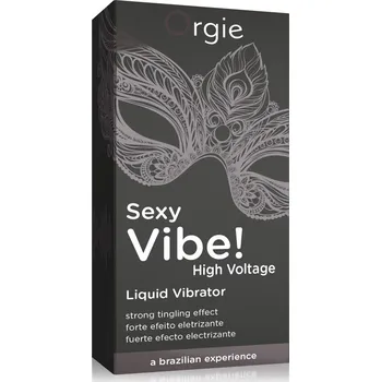 Lubrikační gel Orgie Sexy Vibe High Voltage - unisex tekutý vibrátor (15 ml)
