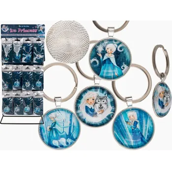 Karnevalový doplněk Přívěsek na klíče (klíčenka) ledová princezna