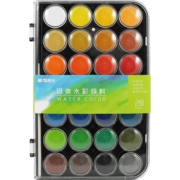Vodová barva Barvy vodové M&G - 28 barev/ 28 mm