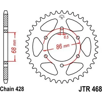 Motodíl JT-Sprockets JTR468-34 řetězová rozeta zadní