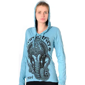 Dámská mikina Dámská mikina Sure s kapucí Ganesh tyrkysová L