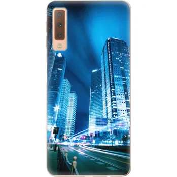 Pouzdro na mobilní telefon Odolné silikonové pouzdro iSaprio - Night City Blue - Samsung Galaxy A7 (2018)