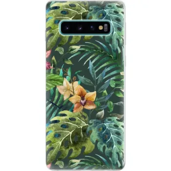 Pouzdro na mobilní telefon Odolné silikonové pouzdro iSaprio - Tropical Green 02 - Samsung Galaxy S10