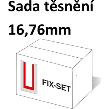 Zábradlí Těsnění skla 16,76mm kotvícího profilu