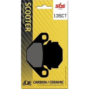 Brzda pro motocykl SBS Friction - Dánsko 135CT brzdové destičky SBS pro skútry