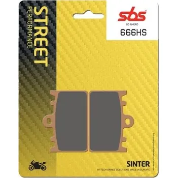 Brzda pro motocykl SBS Friction - Dánsko 666HS sintrované brzdové destičky SBS