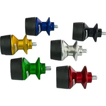 Nářadí na motocykly Accossato - Itálie Accossato rolny adaptéry s protektorem pro zadní stojan provedení: zelené rolny M8x1,25