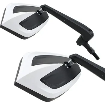 Zrcátko pro motocykl HS MOTO - Německo Hliníková zrcátka MOVE barva: bílá