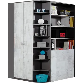 Šatní skříň Tablo - šatní skříň TA1 L/P - grafit/enigma