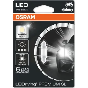 Autodoplněk Žárovka OSRAM C5W 12V LED Premium Bílá