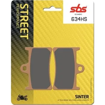 Brzda pro motocykl SBS Friction - Dánsko 634HS sintrované brzdové destičky SBS