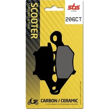 Brzda pro motocykl SBS Friction - Dánsko 206CT brzdové destičky SBS pro skútry