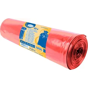 Pytle na odpadky Pytle na odpadky 70 x 110cm, 120 L - ČERVENÉ (LDPE) Typ 60 69761