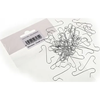 Vánoční dekorace Vánoční háčky na stromeček 50ks/bal - STŘÍBRNÉ