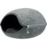 Plstěná jeskyně LUNA se zipem světle šedá 40 x 24 x 46 cm