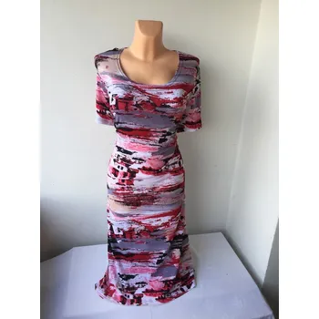 Dámské šaty Červené šaty CENTA, Barva Červená, Velikost XXL50, Materiál 96% Viskoza 4% Lycra