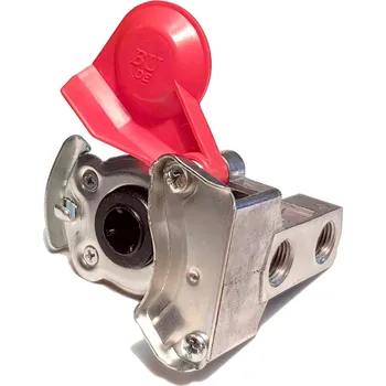 Přislušenství brzdového systému Hlavice vzduchová červená 2-vývodová M 16