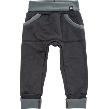 Kojenecké oblečení šedé tecnostretchové rostoucí kalhoty