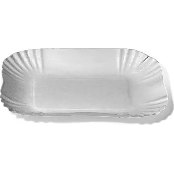 Jednorázové nádobí Papírové misky hranaté (PAP/PE) 13 x 17,5 x 3 cm 71312
