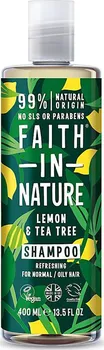 Šampon Faith in Nature Tea Tree a citrón šampon 400 ml