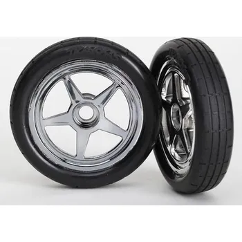 RC náhradní díl Traxxas kolo přední slick 5-Spoke (2) Funny Car