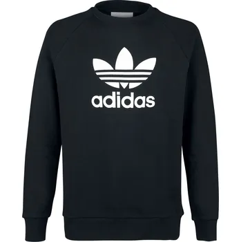Pánská mikina Adidas Trefoil Warm-Up Crew Sweatshirt Black