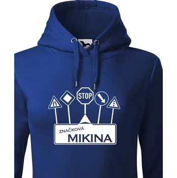 Dámská mikina Dámská mikina s vtipným potiskem Značková mikina, Barva Modrá, Velikost XS, Canvas Dámská mikina Bezvatriko.cz 1