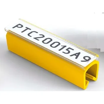 Pásek do tiskárny Partex PTC40030A9, bílý, 100ks, (5-6,2mm), PTC nacvakávací pouzdro na štítky