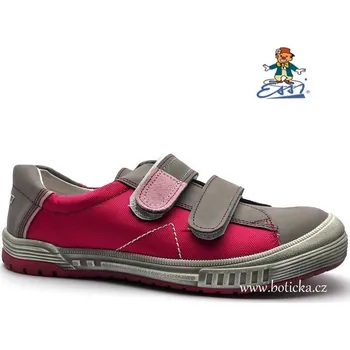 Dívčí polobotky ESSI Sázavan Dětské boty SÁZAVAN ESSI S 1782T šedorůžové Velikost: 37