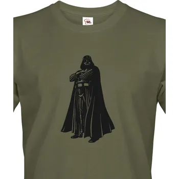Pánské tričko Pánské tričko Star Wars s Darth Vaderem, Barva Military - 69, Velikost S, Canvas Pánské tričko s krátkým rukávem Bezvatriko.cz 1