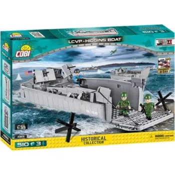 Stavebnice COBI COBI 4813 II World War Vyloďovací člun DDAYLCVP Higgins Boat