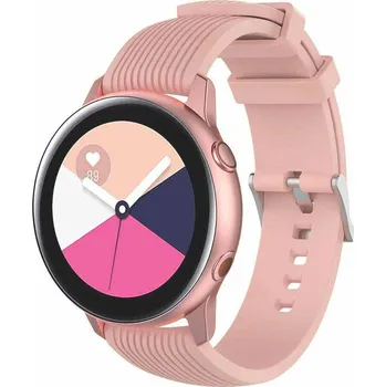 Příslušenství k chytrým hodinkám eses Silikonový řemínek 20 mm - Velikost S, růžový