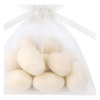 Svatební dekorace Pytlíček, organza, bílá, 10 cm (zn. PartyDeco)