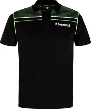 Pánské tričko Kawasaki Sports polotriko černé/zelené