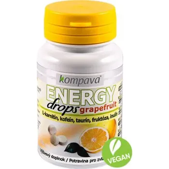 Bonbon Kompava Energy Drops 92 g Grapefruit