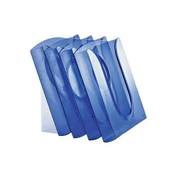 Kancelářské boxy pro zavěšení - modrá transparentní