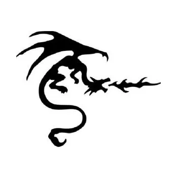 ARTEMISS Čínský drak - plastová šablona 054 Rozměr: B 14,5x14,5cm